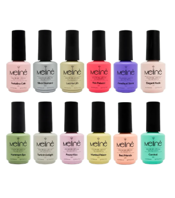 PROMO X 12 MELINE ESMALTES SEMIPERMANENTES  VTO 24- 25-26-27-28